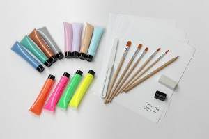 Acrylic paint set for effect color