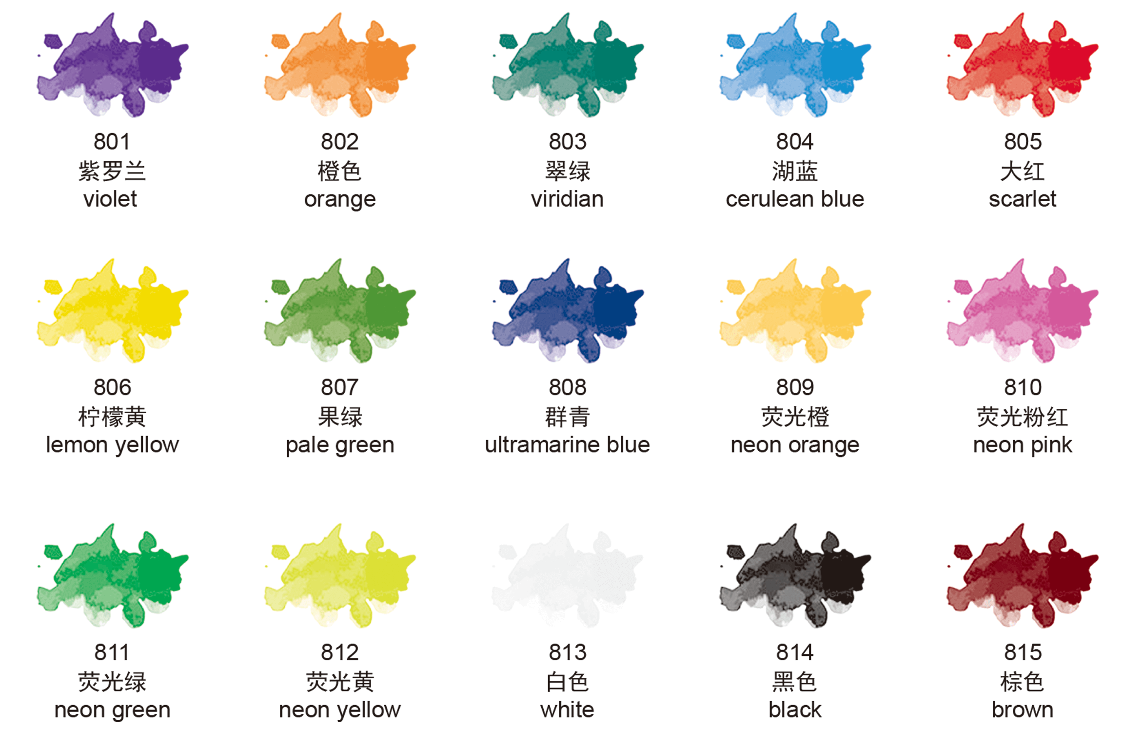 手指 画 颜料 颜色 表