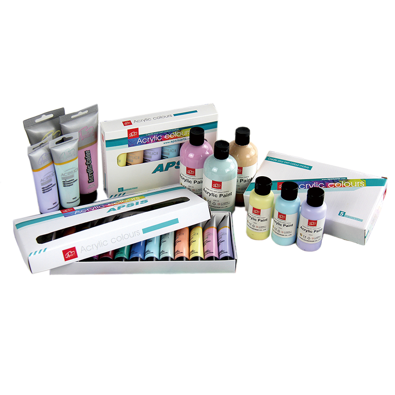 Couleurs acryliques pastels