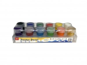 12 colors 20ml poster paint color