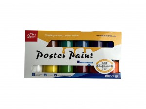 12 colors 25ml poster paint color