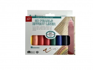 8 colors 30ml 3D pearls effect liner