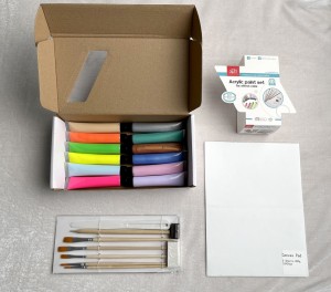 Acrylic paint set for effect color