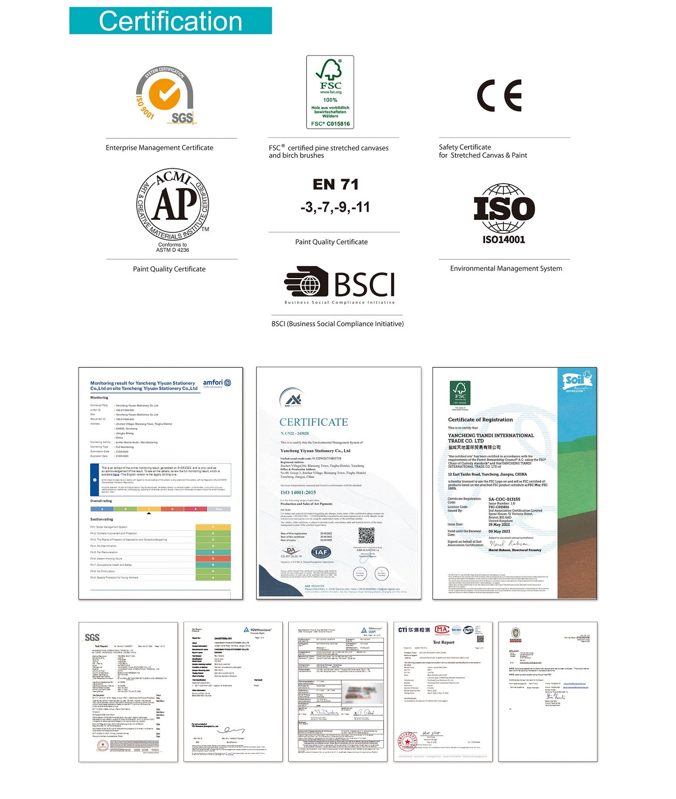 Inspection and certification